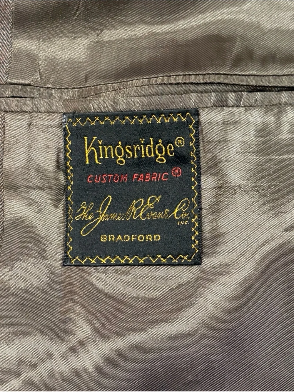 Retro Brown Wool Blazer 42R Sport Coat Jacket Kingsridge